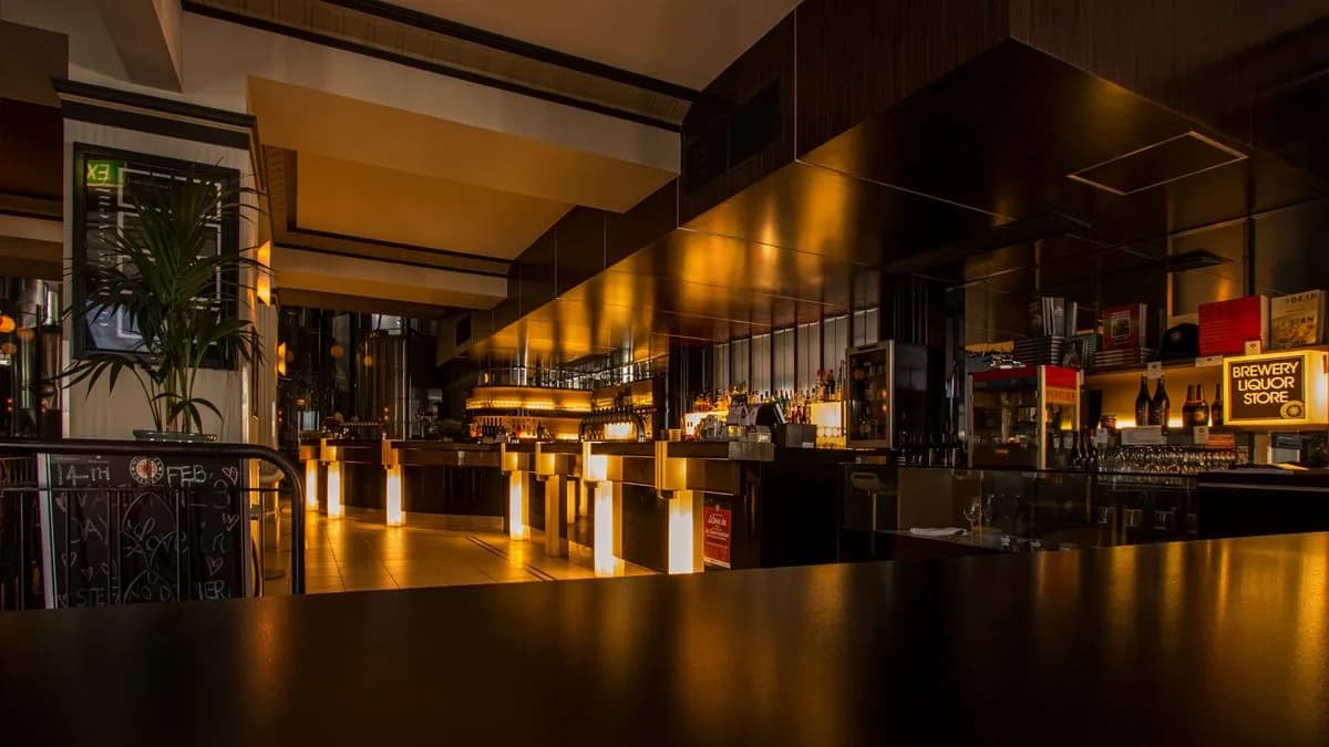 The main room at last light