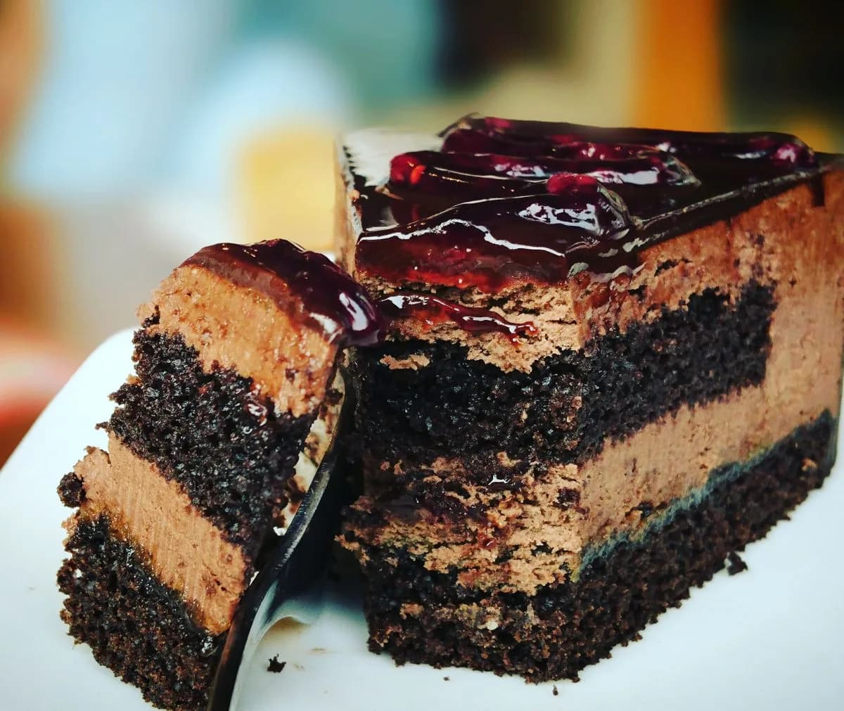Olive oil chocolate torte